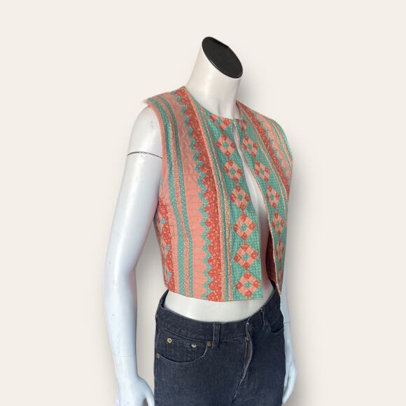 Homemade, micro quilted vest size small - Picture 2 of 9